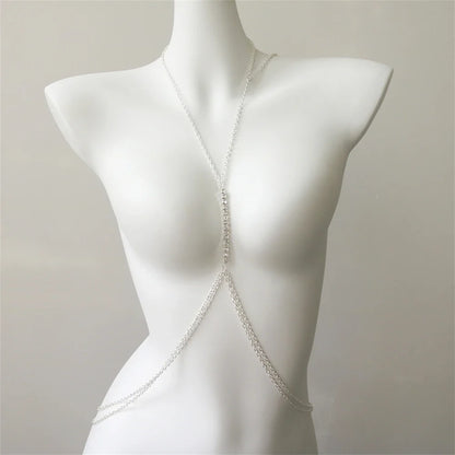 Collar largo de pedrería