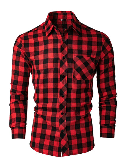 Camisa de cuadros Milo en rojo - Rojo