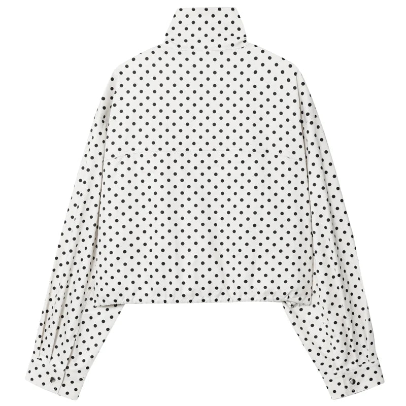 Bomber de lunares Dalia - Blanco