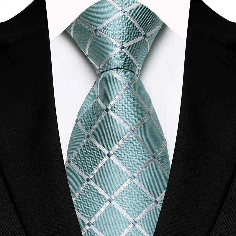Corbata jacquard Hugo - Azul hielo