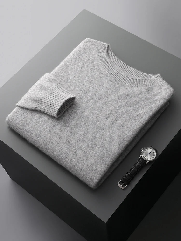 Jersey de punto fino Oliver - Gris claro