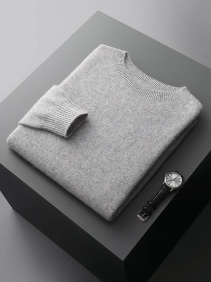 Jersey de punto fino Oliver - Gris claro