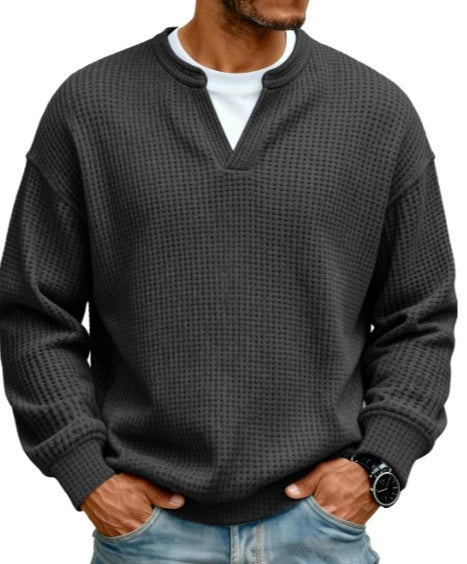 Jersey de gofre efecto capas Iker negro, otro modelo (antigua)