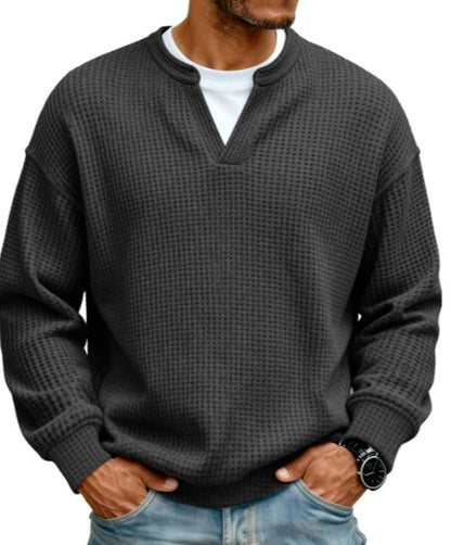 Jersey de gofre efecto capas Iker negro, otro modelo (antigua)