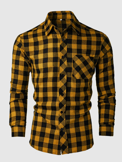 Camisa de cuadros Milo en amarillo - Amarillo