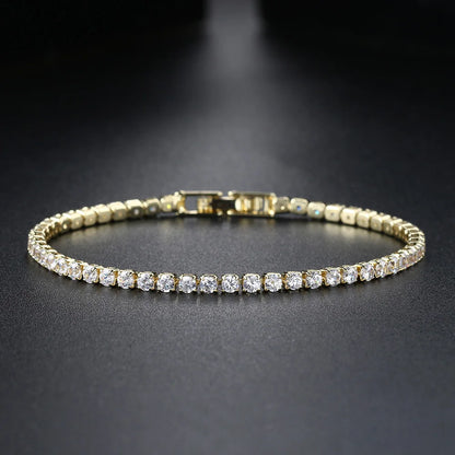 Pulsera tenis de circonitas Celia - Dorado