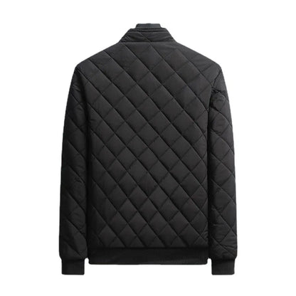 Bomber acolchada de rombos Knox - Negro
