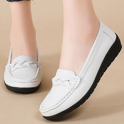 Mocasines trenzados Aria - Blanco