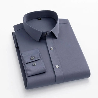 Camisa de vestir sin planchar Nolan en gris - Gris