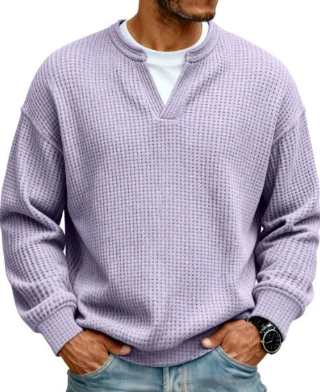 Jersey de gofre efecto capas Iker lila, otro modelo (antigua)