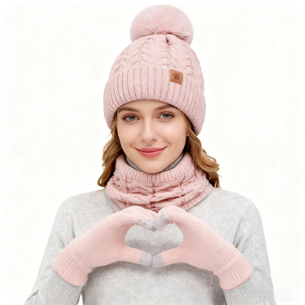 Set de invierno gorro, cuello y guantes Lía (foto del proveedor)