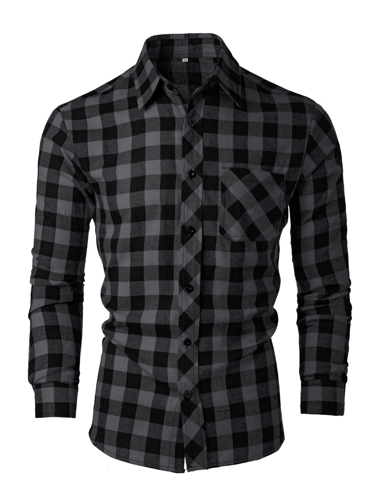 Camisa de cuadros Milo en gris oscuro - Gris oscuro
