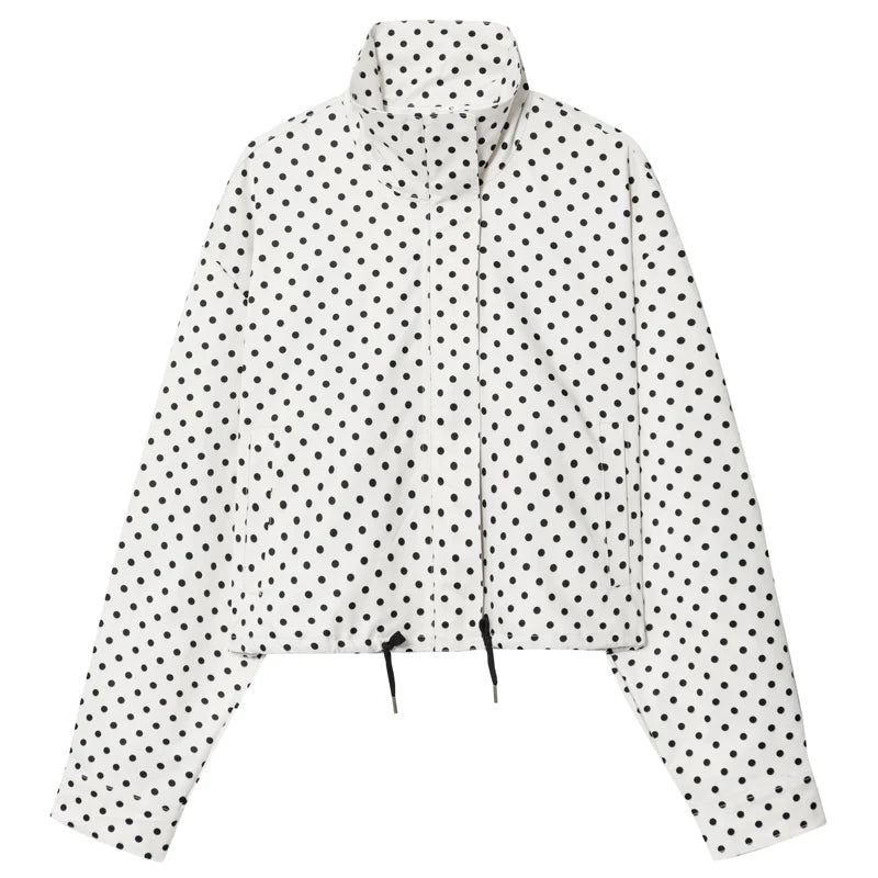 Bomber de lunares Dalia - Blanco