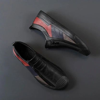 Zapatillas de piel Julien - Negro azabache