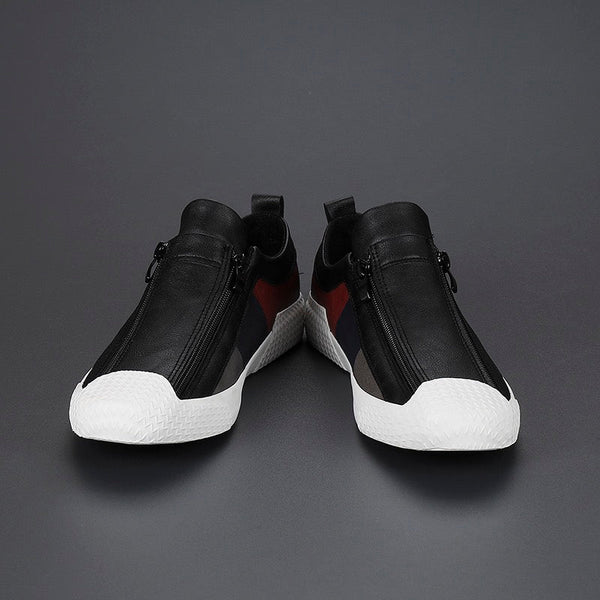 Zapatillas de piel Julien - Negro azabache