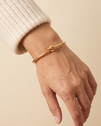 Brazalete de nudo Brisa - Dorado