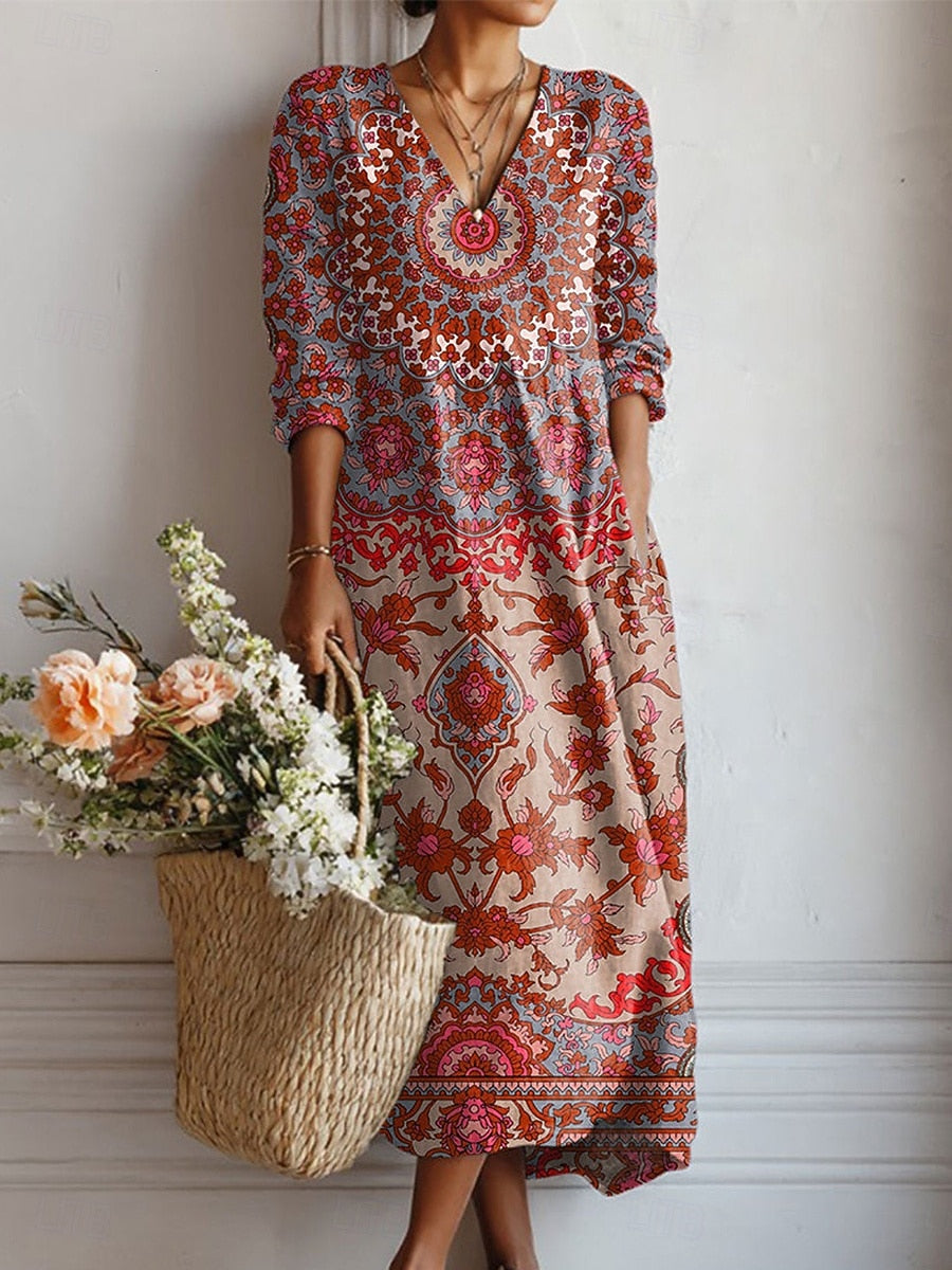 Vestido largo bohemio Bibiana