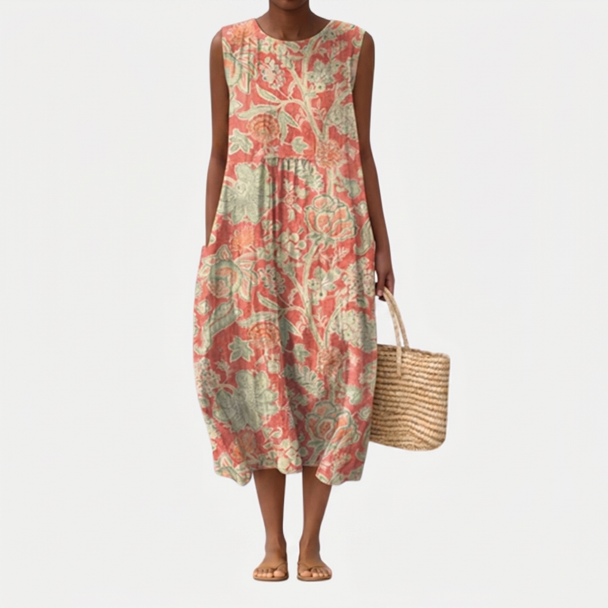 Vestido midi del día a día Almudena