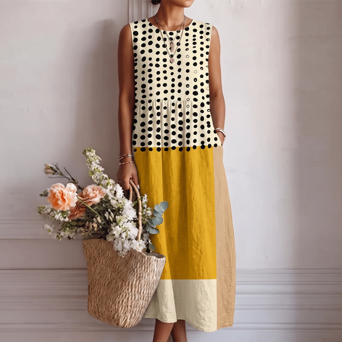 Vestido midi del día a día Celia