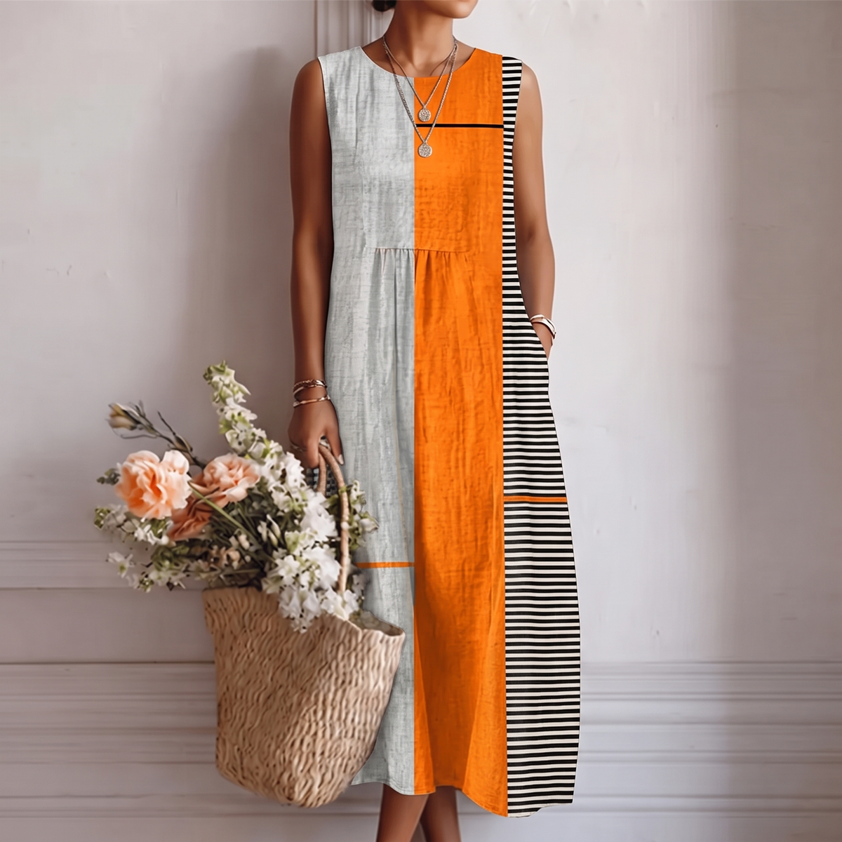 Vestido midi del día a día Genoveva