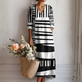 Vestido estampado gráfico Bianca