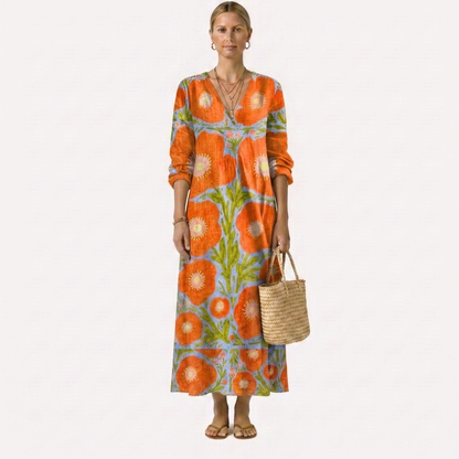 Vestido floral encantador Alba