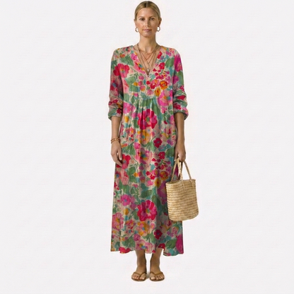 Vestido floral elegante Isolde