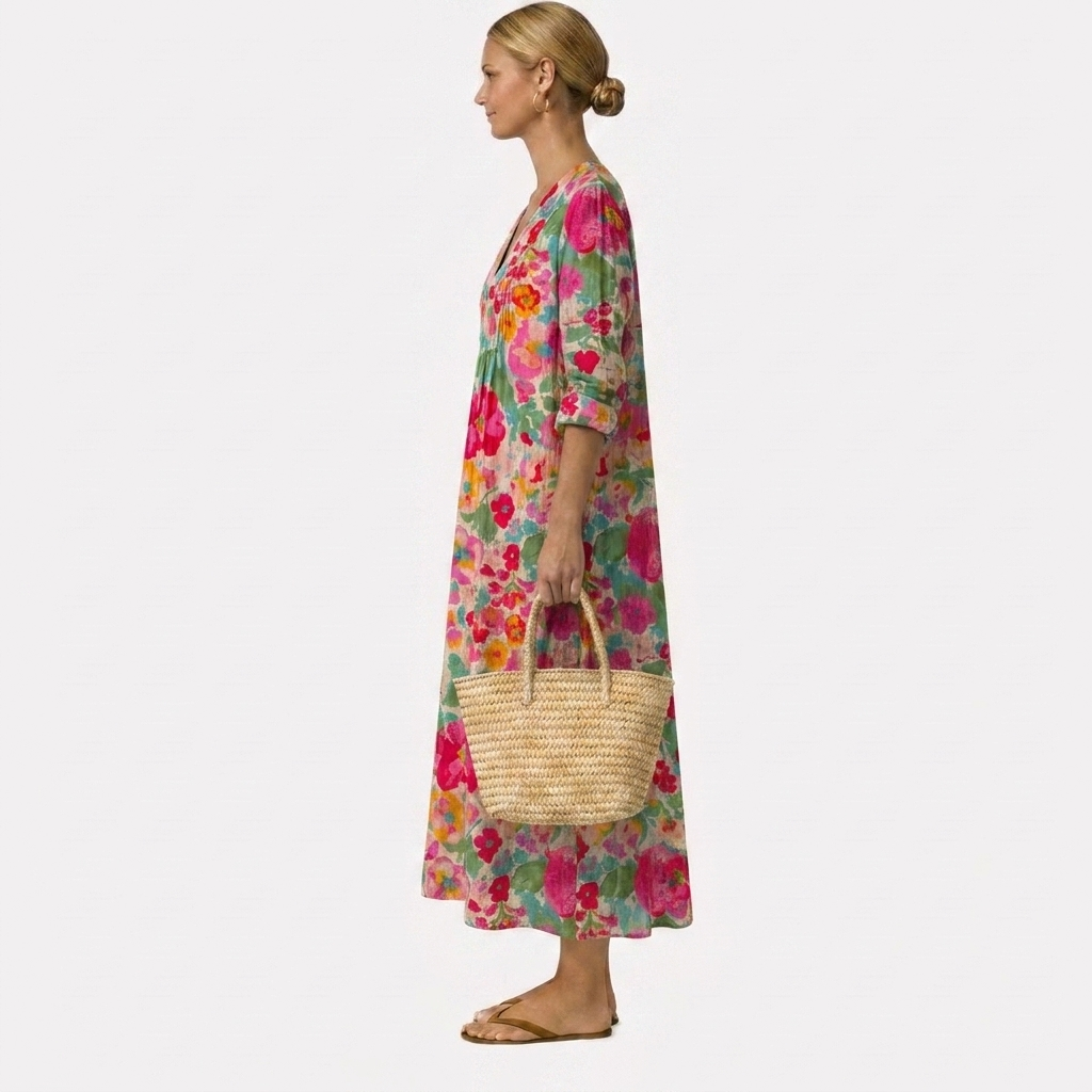 Vestido floral elegante Isolde