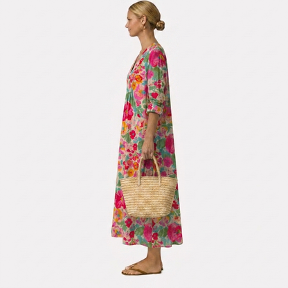 Vestido floral elegante Isolde