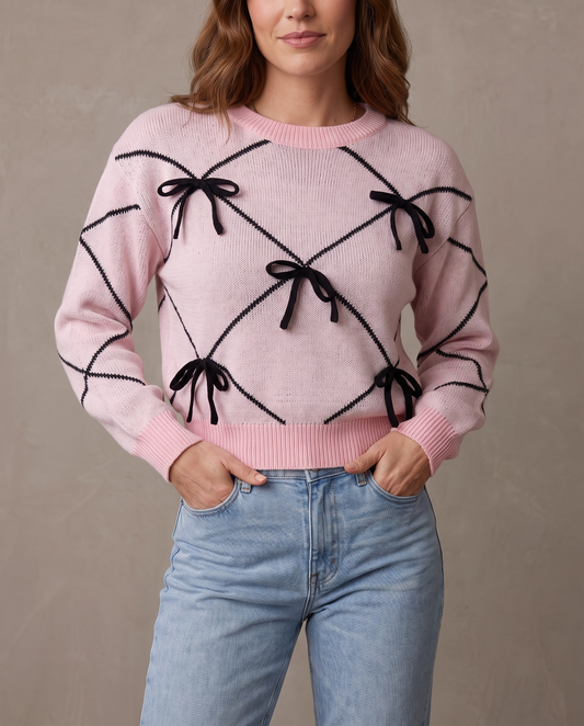 Jersey de lazos Mimi - Rosa