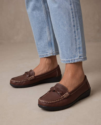 Mocasines trenzados Aria - Marrón