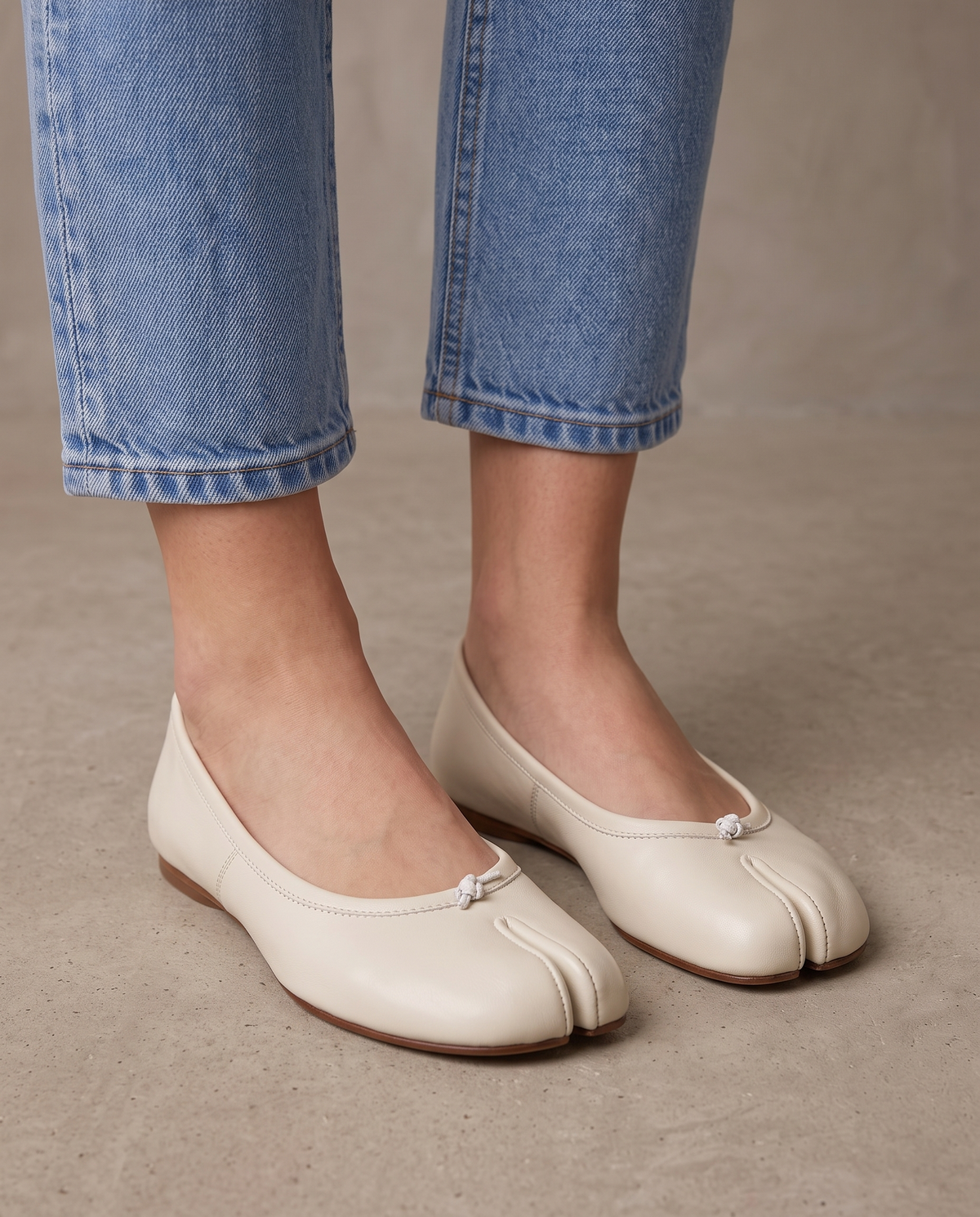 Bailarinas de punta partida Elle - Beige