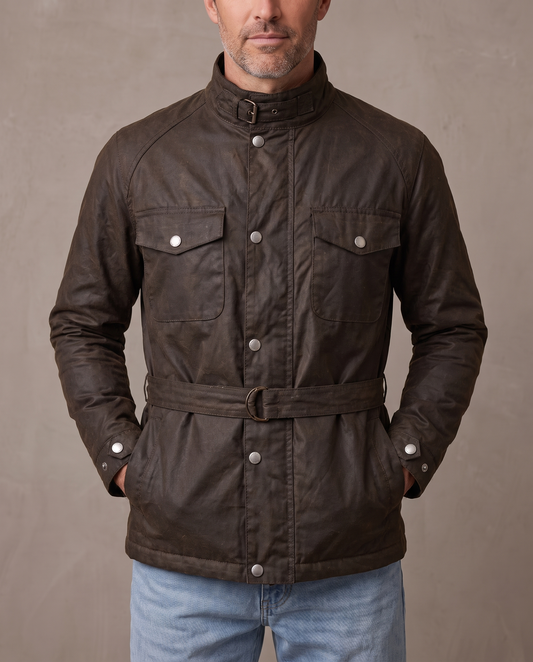 Chaqueta safari encerada Sawyer