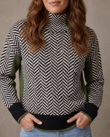 Jersey de cuello alto Jess - Verde