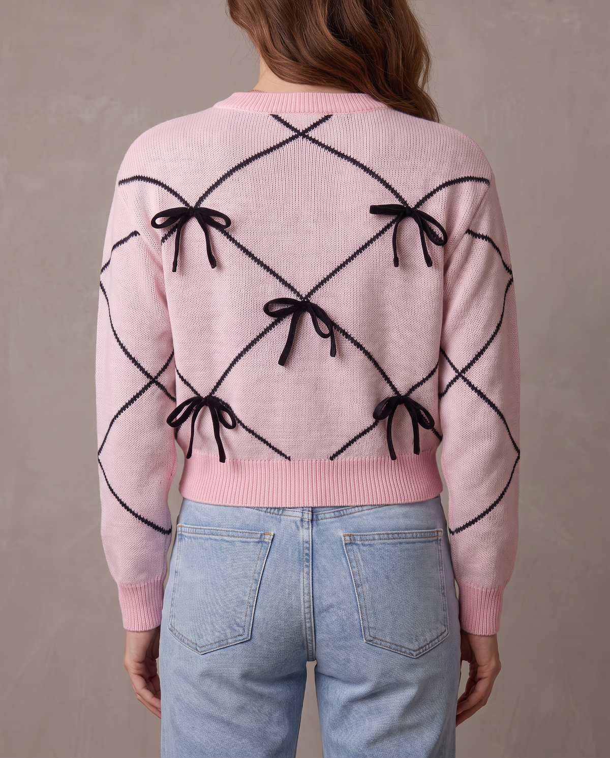 Jersey de lazos Mimi - Rosa