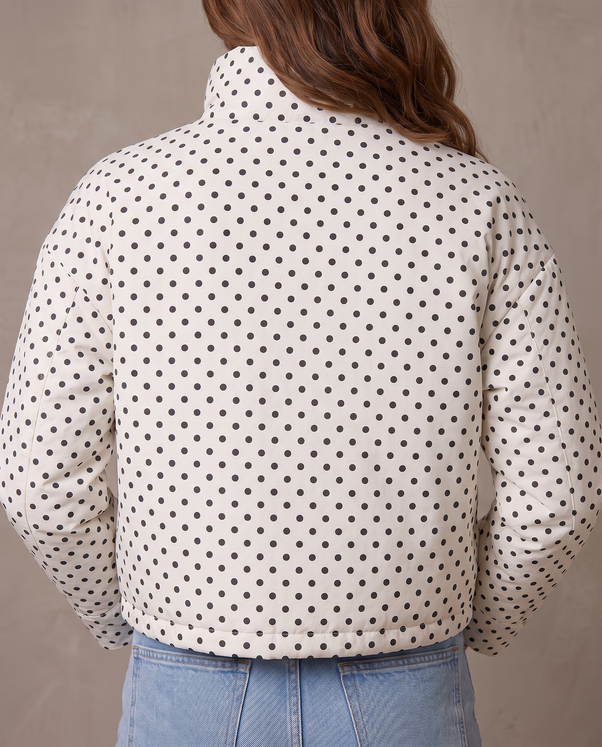 Bomber de lunares Dalia - Blanco
