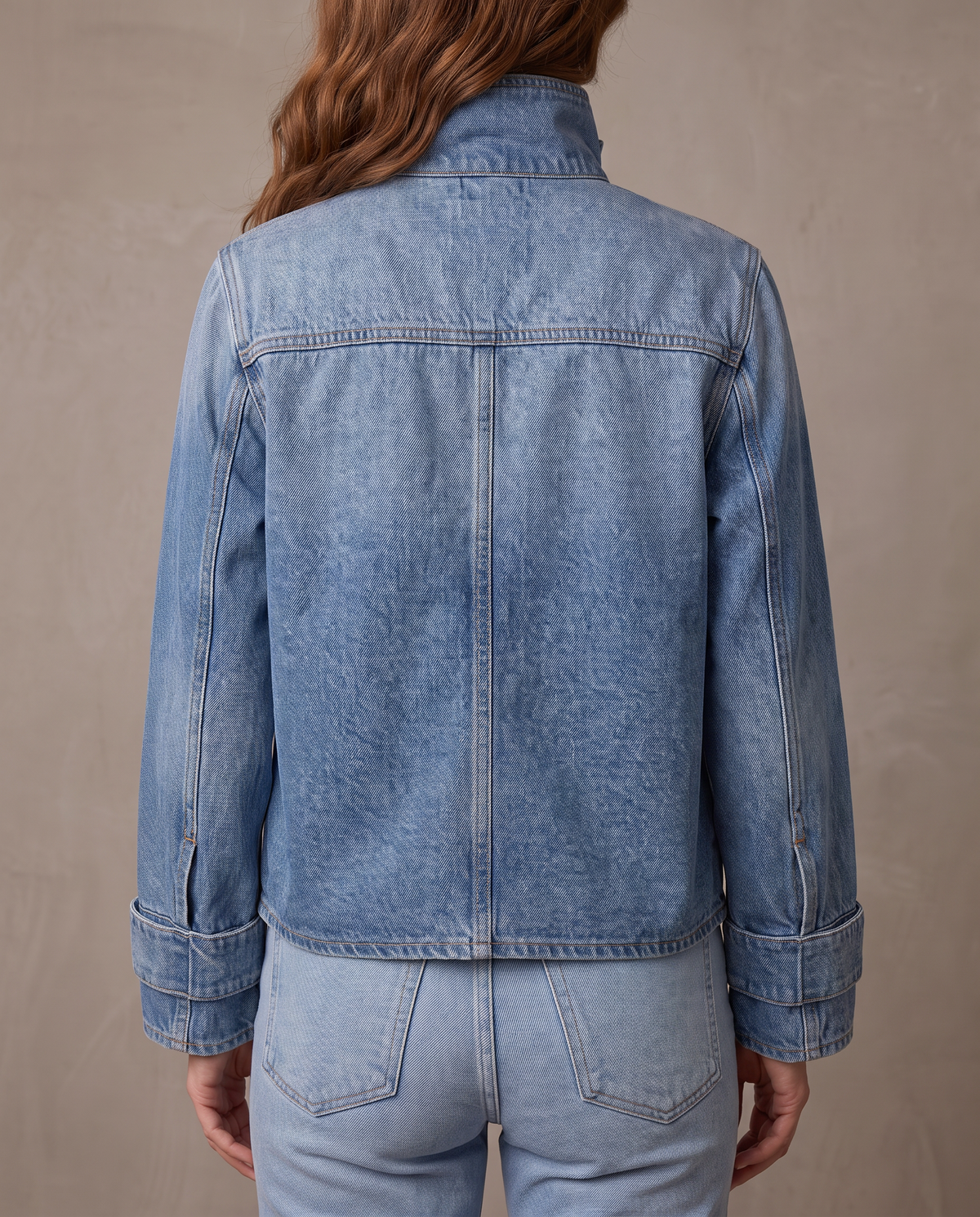 Chaqueta vaquera de cuello alto Jade