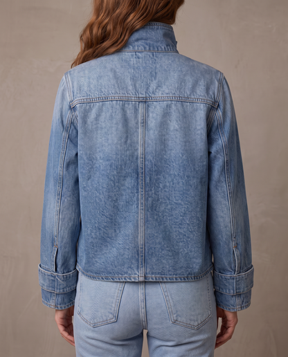 Chaqueta vaquera de cuello alto Jade