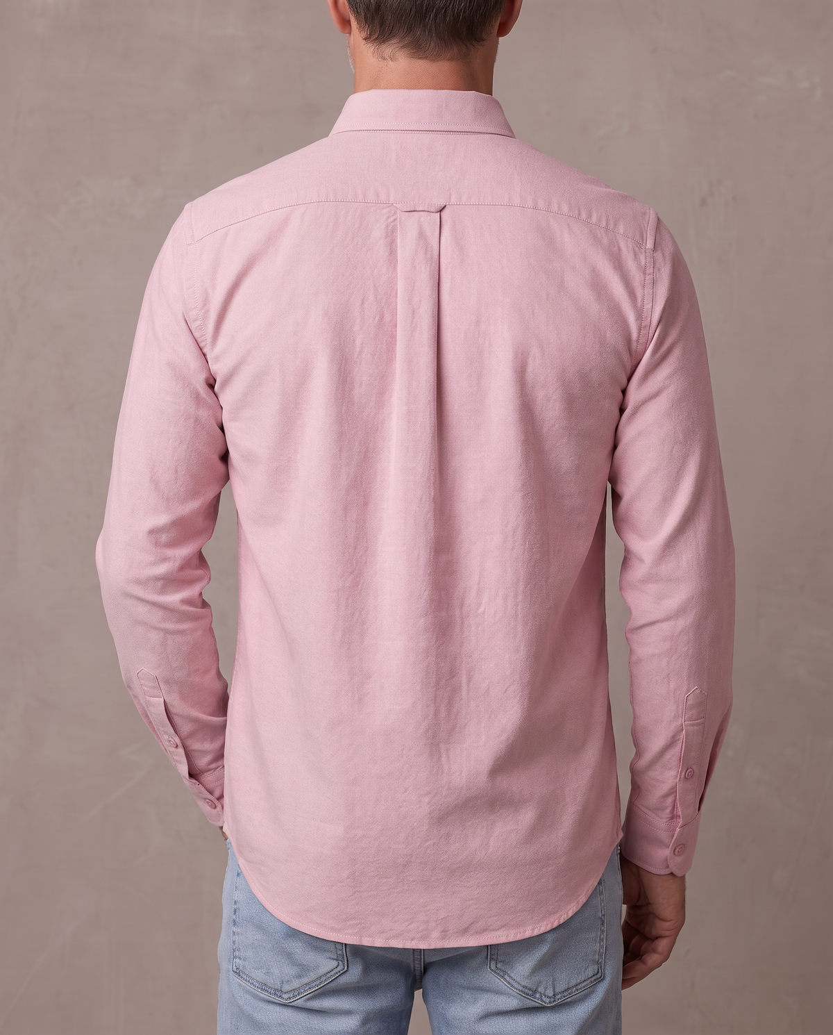 Camisa Oxford de algodón Bruno - Rosa palo
