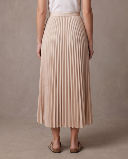 Falda midi plisada Vera
