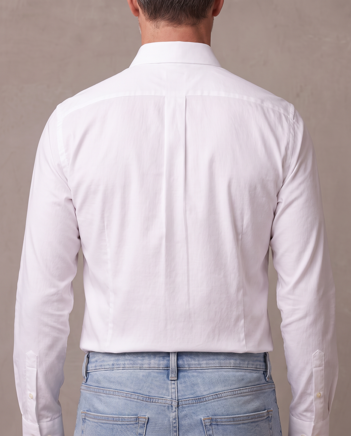 Camisa elástica de oficina Emil - Blanco