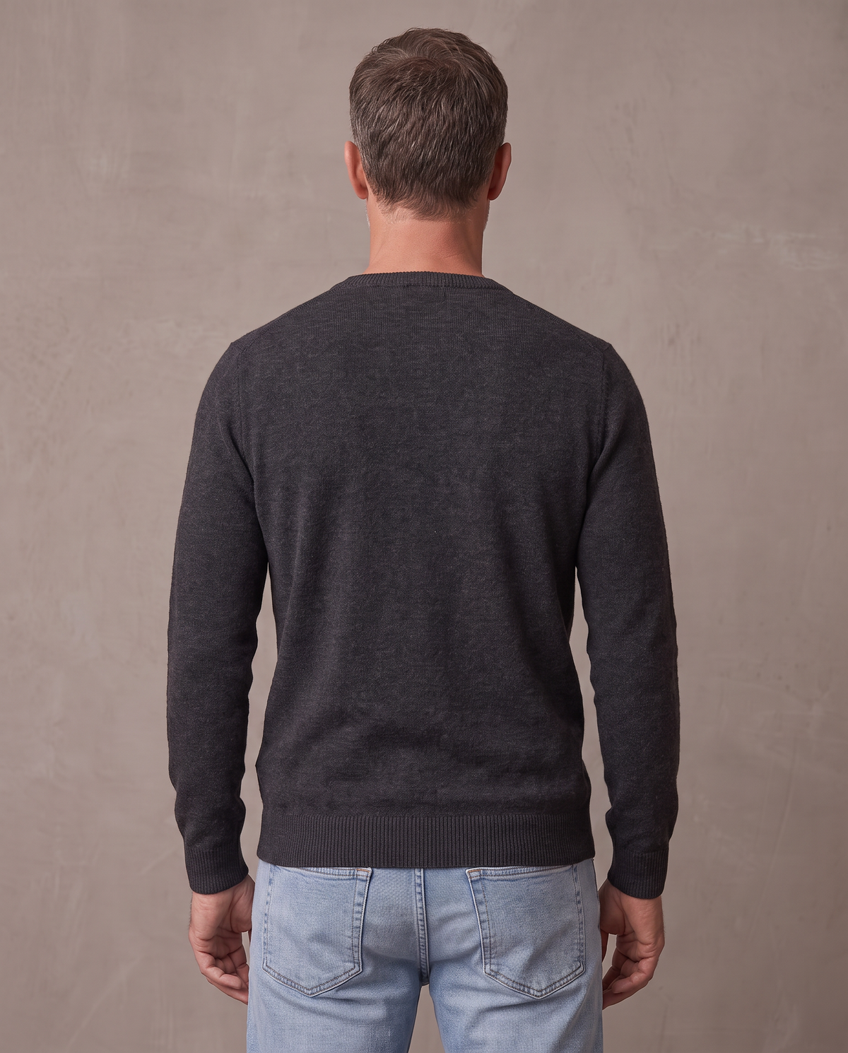 Jersey de punto fino Oliver - Gris oscuro