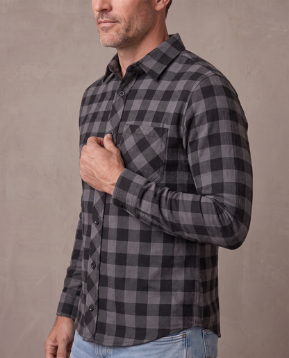 Camisa de cuadros Milo - Gris oscuro