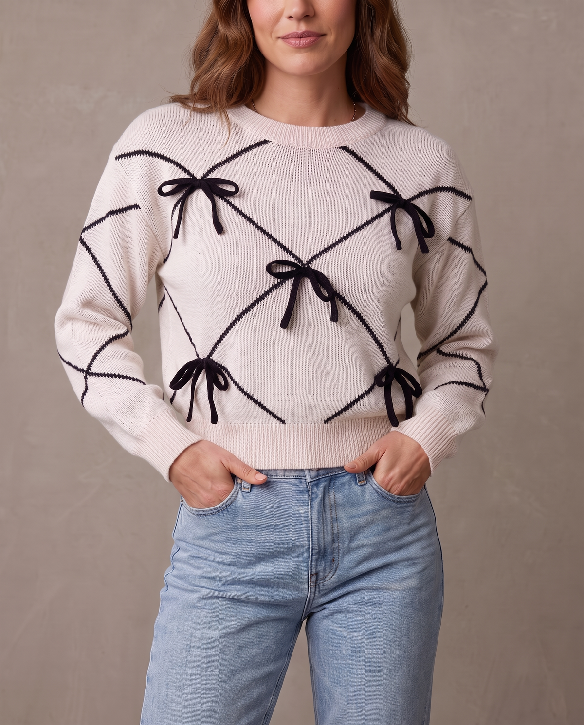 Jersey de lazos Mimi - Blanco
