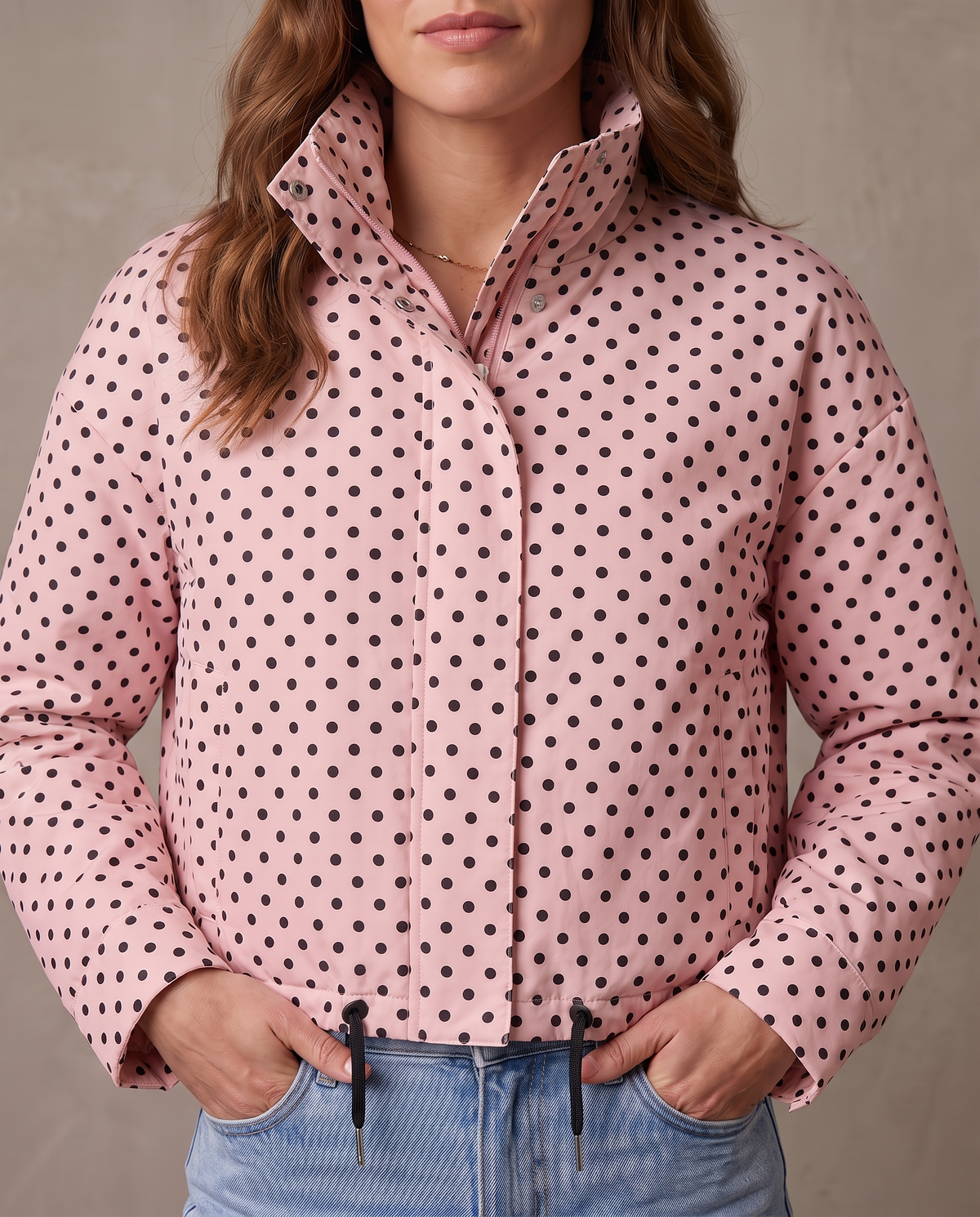 Bomber de lunares Dalia - Rosa