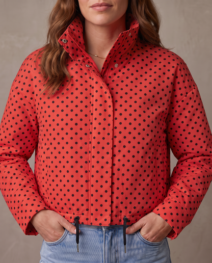 Bomber de lunares Dalia - Rojo