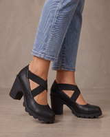 Zapatos Mary Jane con plataforma Inés - Negro