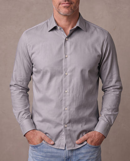 Camisa de vestir sin planchar Nolan - Gris
