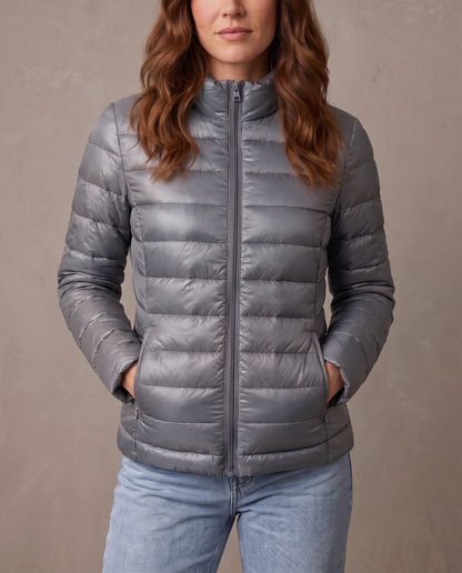 Chaqueta acolchada ultraligera Noa, azul grisáceo (antigua)