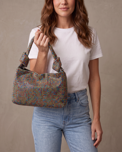 Bolso de pedrería Grace - Multicolor